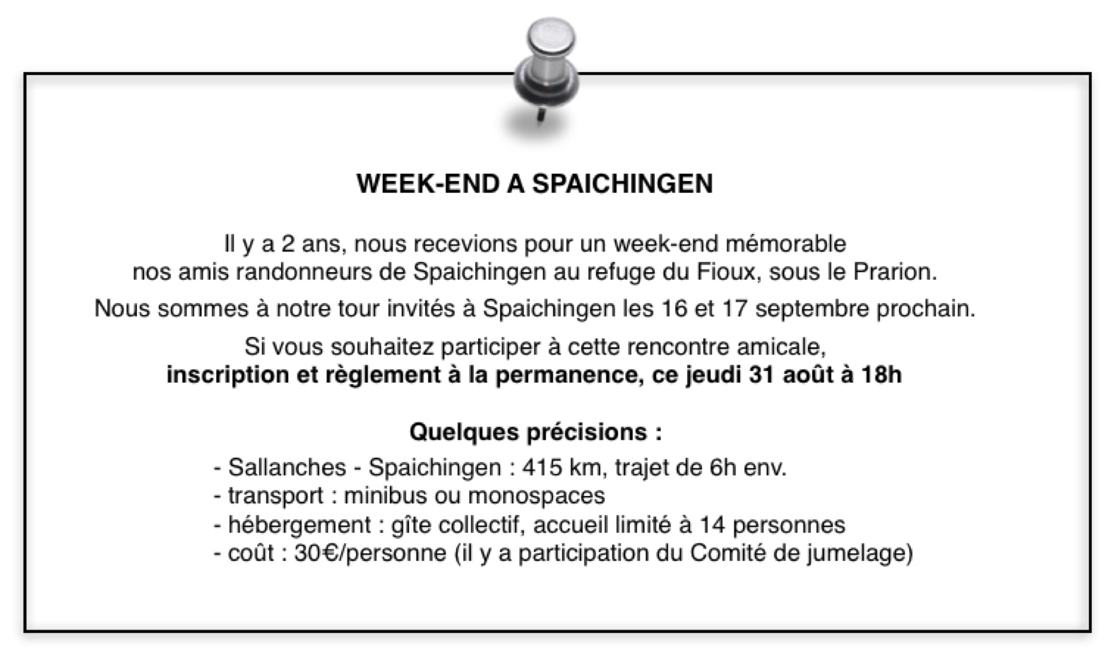 rencontres amicales sallanches